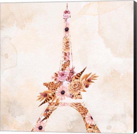 Framed Paris Fall Blooms 1 Print