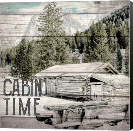 Framed Cabin Time Print