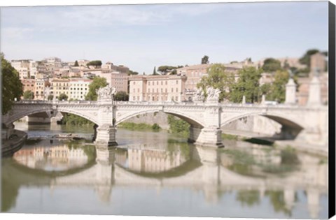 Framed Moments in Rome by the Tiber Print