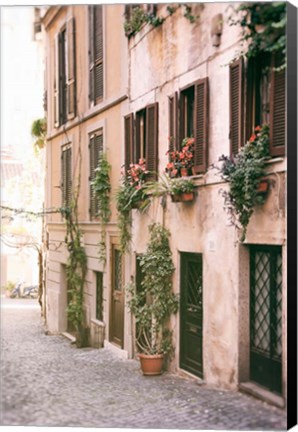 Framed Rustic Roman Street Print