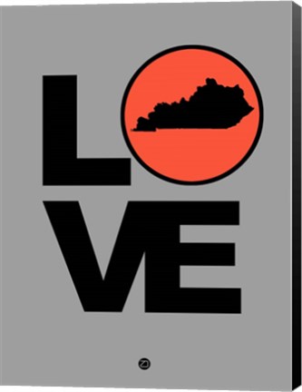 Framed Love Kentucky Print