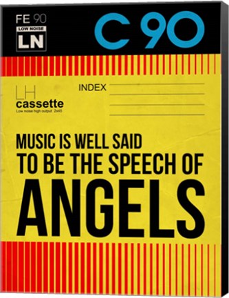 Framed Music is a speech of Angels Print