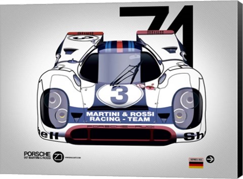 Framed 1971 Porsche 917 Print