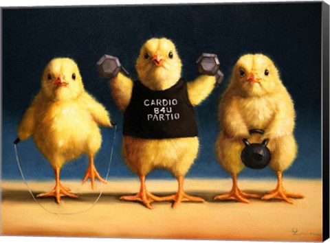 Framed Cardio Chicks Print