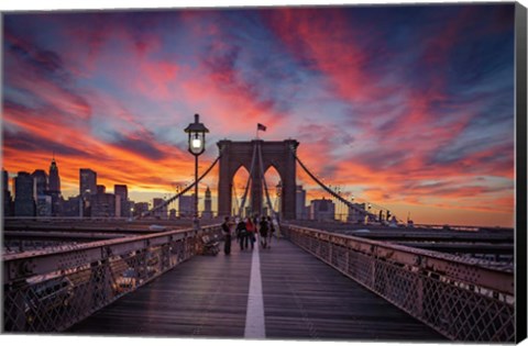 Framed Brooklyn Sunset Print
