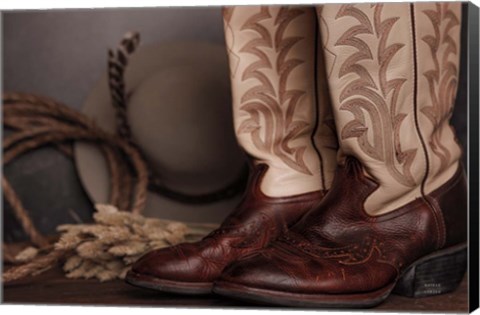 Framed Cowboy Boots XI Print