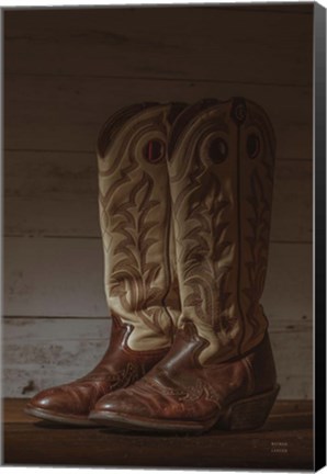 Framed Cowboy Boots VIII Print