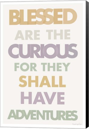 Framed Blessed are the Curious II Pastel Print