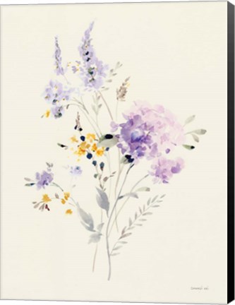 Framed Lilac Season I Pastel Print