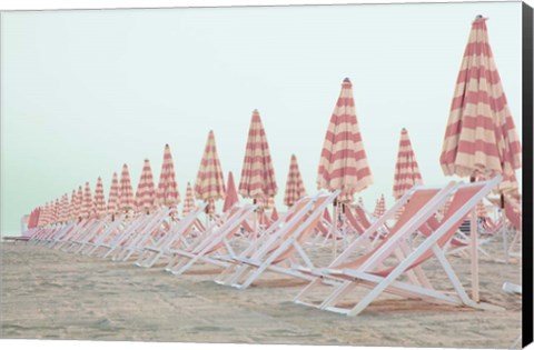 Framed Pink Umbrellas Print