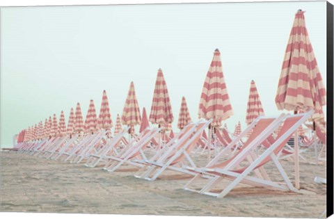 Framed Pink Umbrellas Print