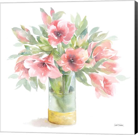 Framed Pink Amaryllis Print
