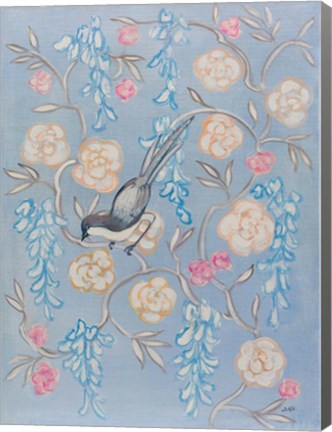 Framed Heirloom Chinoiserie Bird II Print