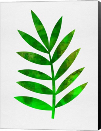 Framed Tropical Leaf III Print