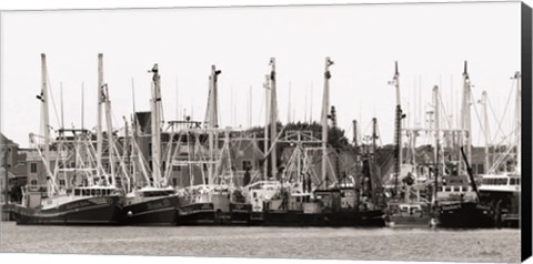 Framed Ocean City Fishing Boats Print