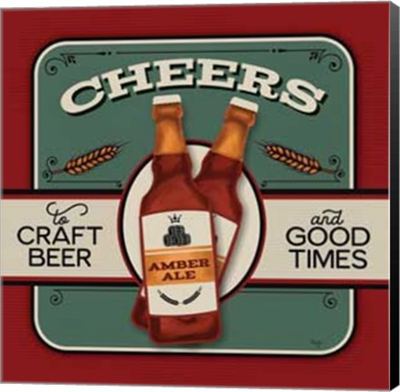 Framed Cheers Craft Beer Print