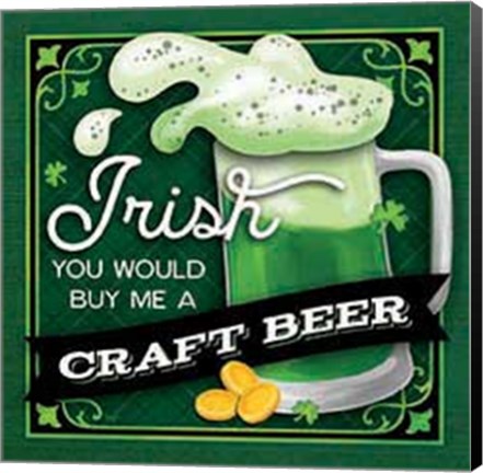 Framed Irish Craft Beer Print