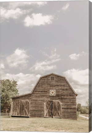 Framed Quilt Barn Tilt Print