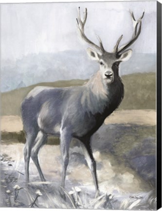 Framed Elk in the Wild Print