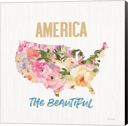 Framed America the Beautiful Print