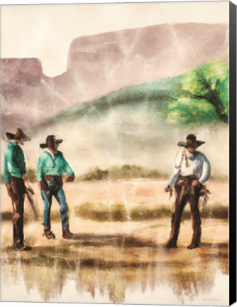 Framed Cowboy Friends II Print