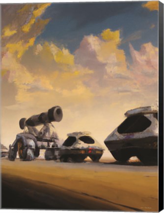 Framed Sci-Fi Cars Print