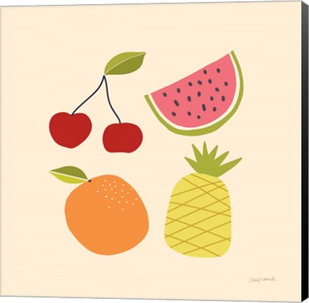 Framed Summer Fruits II Print