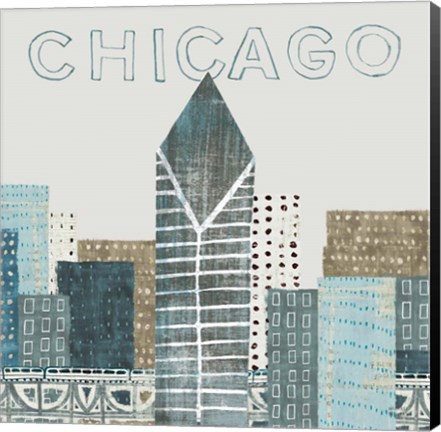 Framed Chicago Landmarks II Print