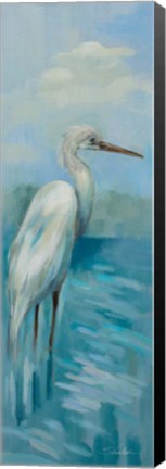 Framed Heron I Print