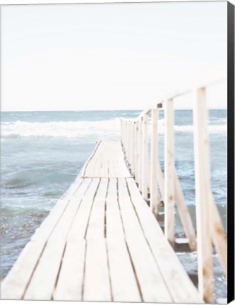 Framed Beach Boardwalk Coastal 1 Print