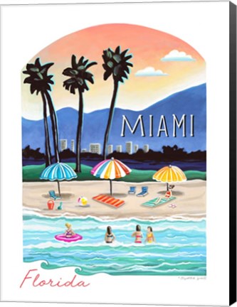 Framed Miami Print