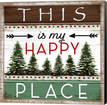 Framed My Happy Place Print