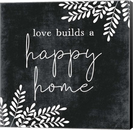 Framed Happy Home Print