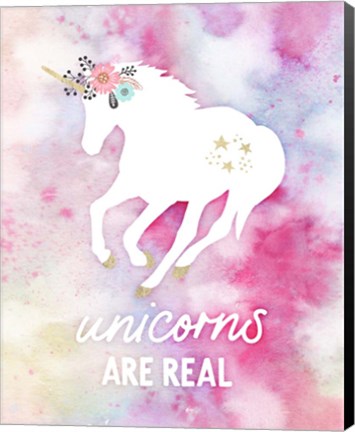 Framed Unicorns are Real Print