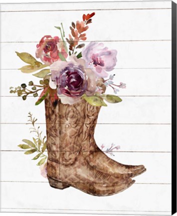 Framed Boots II Print