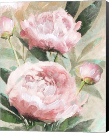 Framed Bountiful Peonies Print