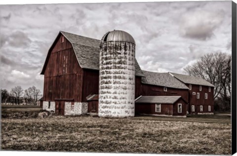 Framed Big Red Print