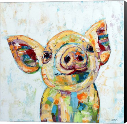 Framed Pig Print