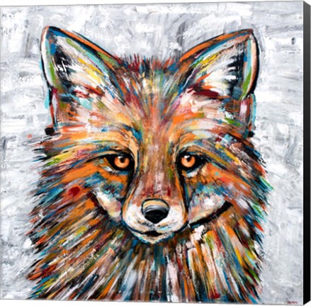 Framed Fox of Many Colors Print