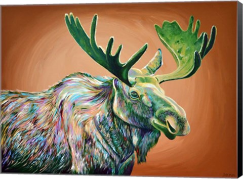 Framed Moose No. 2 Print