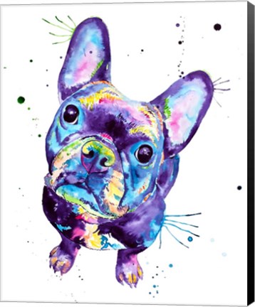 Framed Dark Frenchie Print