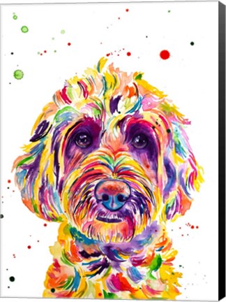 Framed Cali Goldendoodle Print