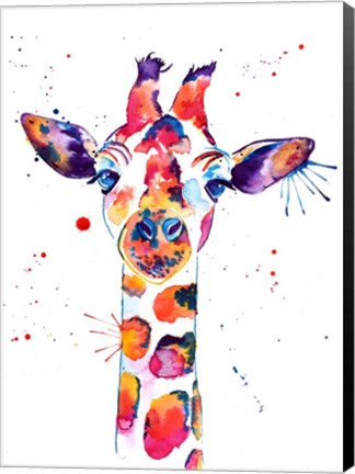 Framed Giraffe Named Steve Print