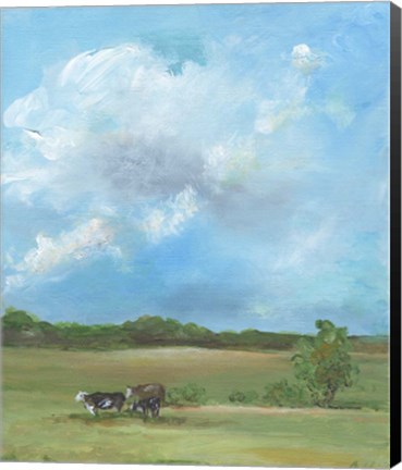Framed Cow Pasture Print