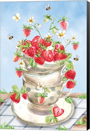 Framed Strawberries Print