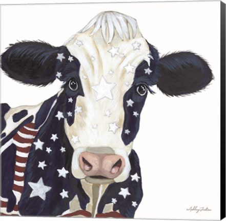 Framed Freedom Cow Print