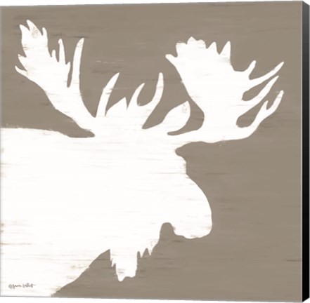 Framed Moose Silhouette Print