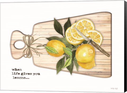 Framed When Life Gives You Lemons Print