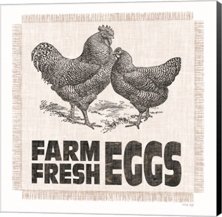 Framed Farm Fresh Eggs Print