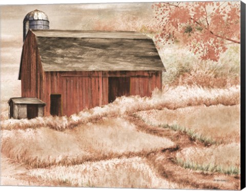 Framed Country Barn II Print